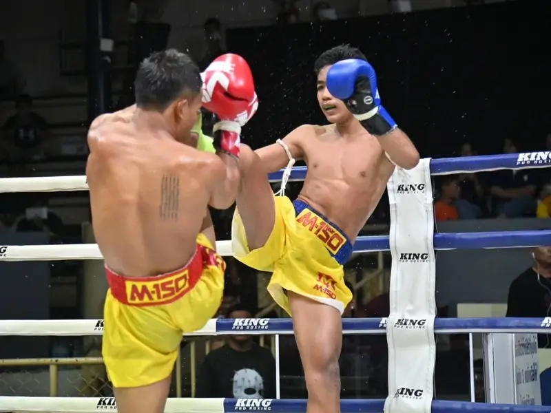 Channel 3 of Thai television. Siam Om Noi Boxing Stadium's fight event